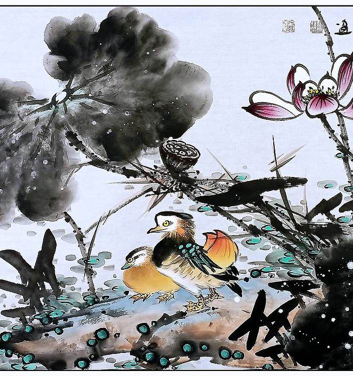 高晓林 （5421）国家一级美术师，江苏省美协会员《百年好合》