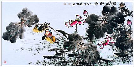 高晓林 （5420）国家一级美术师，江苏省美协会员《百年好合》