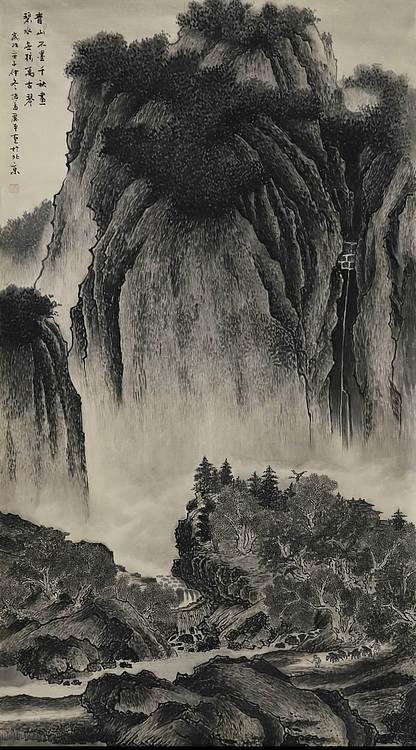 诸葛麗平 巨幅山水