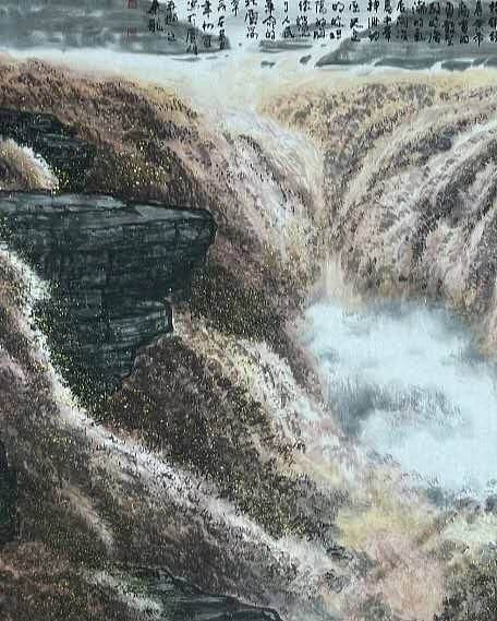 秦龍 巨幅精品山水 黄河頌歌