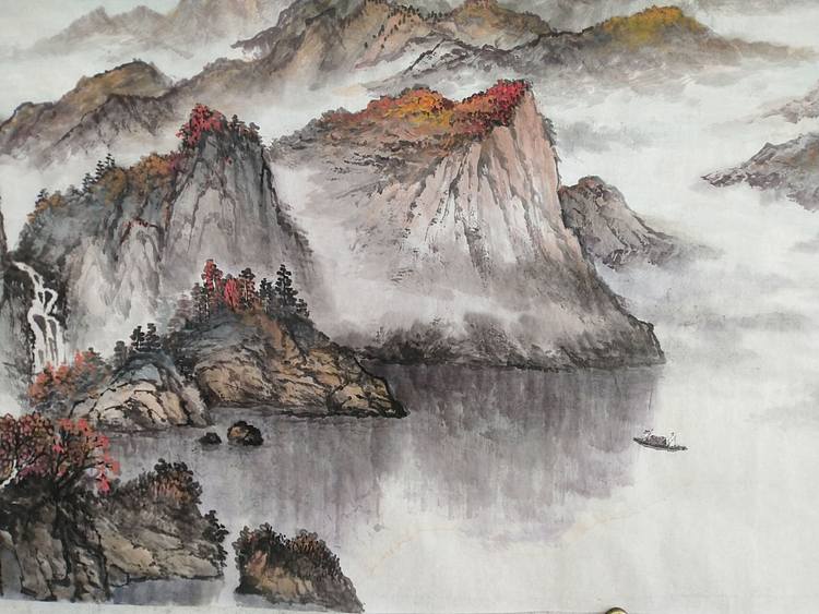 职业书画家 于恩沛 轻舟已过万重山