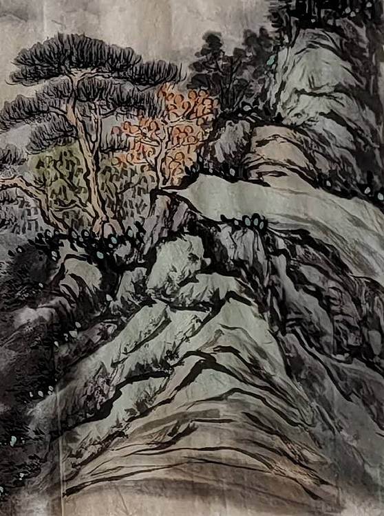 周植筠 翠岭绕云烟