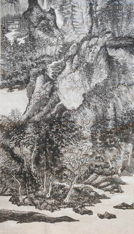 云海松涛 王蒙名画青卞隐居图