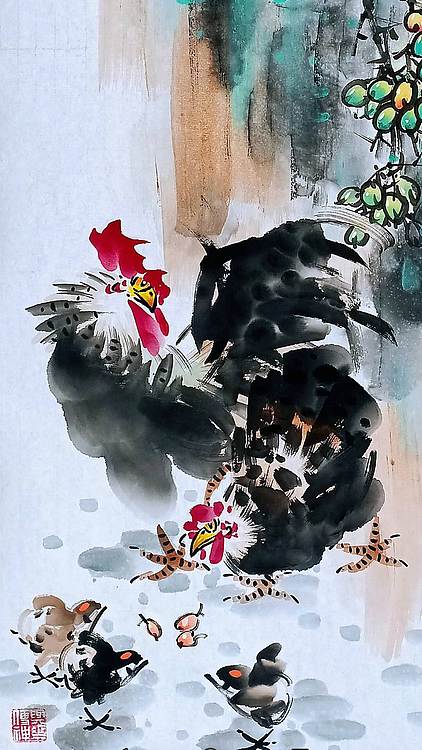 高晓林 (5438)国家一级美术师,江苏省美协会员《大吉祥》