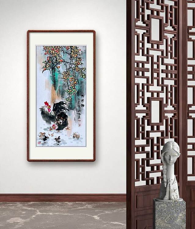 高晓林 (5438)国家一级美术师,江苏省美协会员《大吉祥》