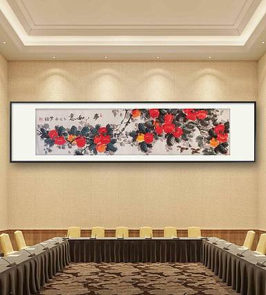 职业书画家 孟红 《事事如意》