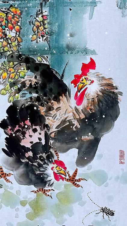 高晓林 (5439)国家一级美术师,江苏省美协会员《大吉祥》