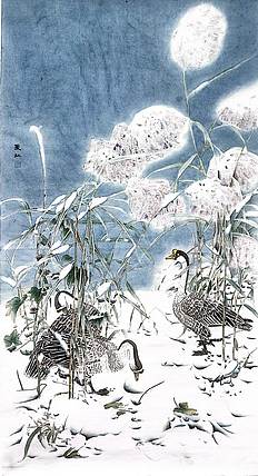 亓夏红 冰雪芦苇