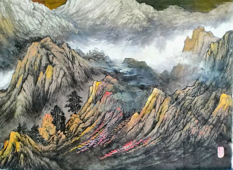 职业书画家 于恩沛 高山仰止