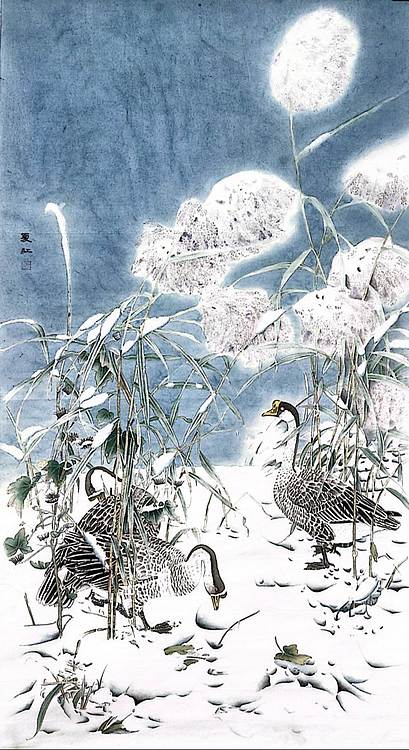 亓夏红 冰雪芦苇