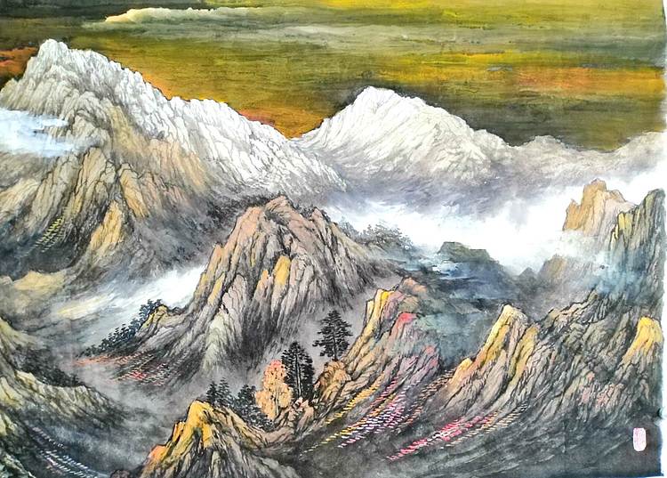 职业书画家 于恩沛 高山仰止