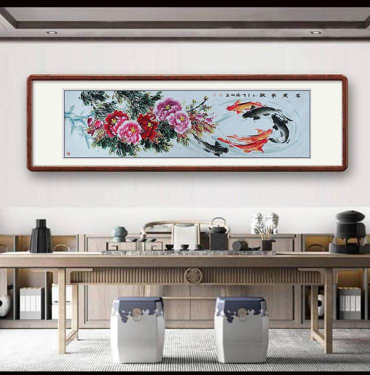 高晓林 （5443）国家一级美术师，江苏省美协会员《富贵有余》