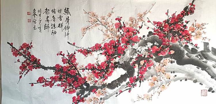 山东省美协会员 闫友会 铁骨铮铮映雪辉