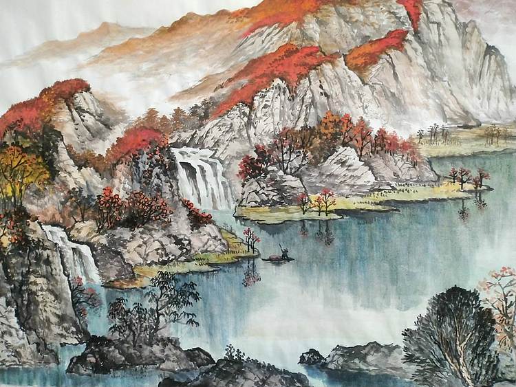 职业书画家 于恩沛 一帆风顺