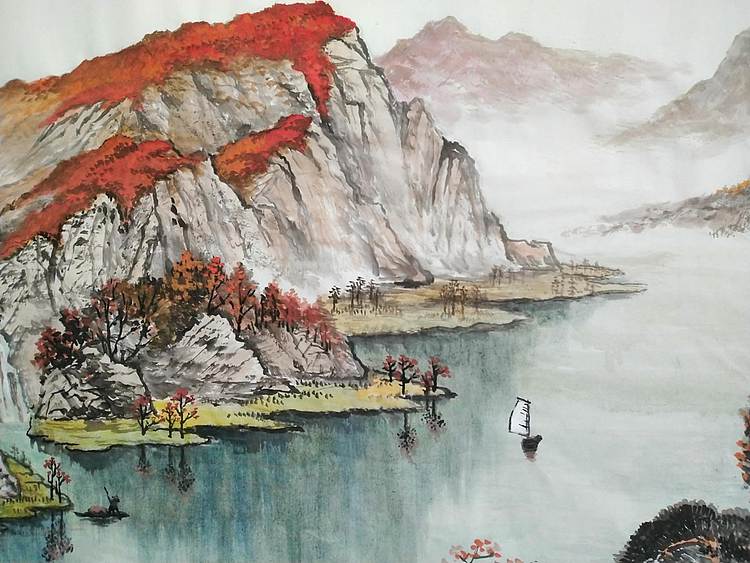 职业书画家 于恩沛 一帆风顺