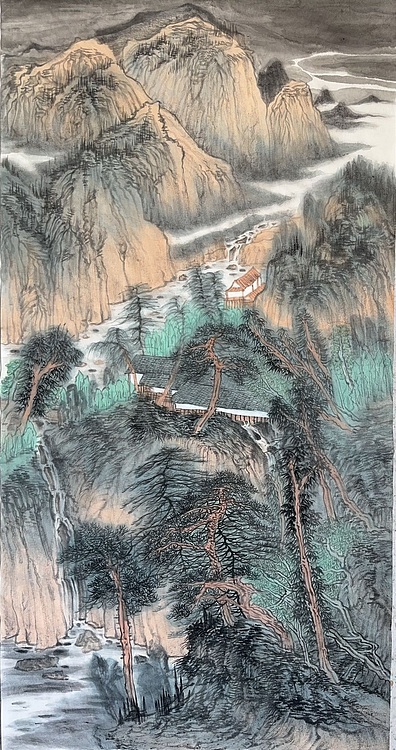 刘伶伶 溪山飞瀑