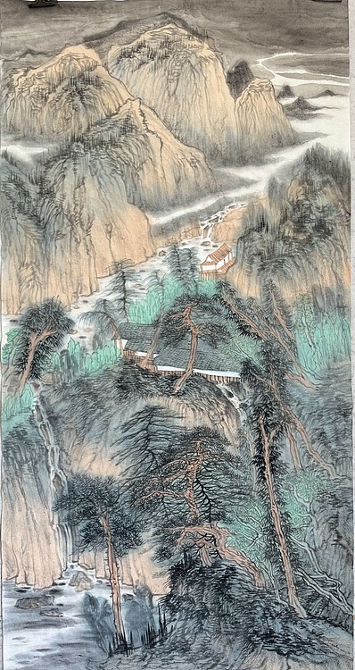 刘伶伶 溪山飞瀑