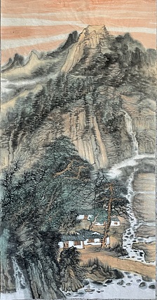 刘伶伶 清泉山居图