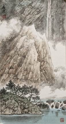 中国美术家协会会员 王居龙 山水