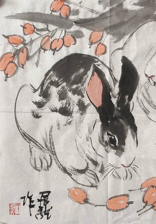 中国美术家协会会员 王居龙 动物