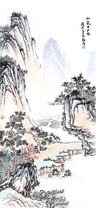 周植筠 山气日夕佳