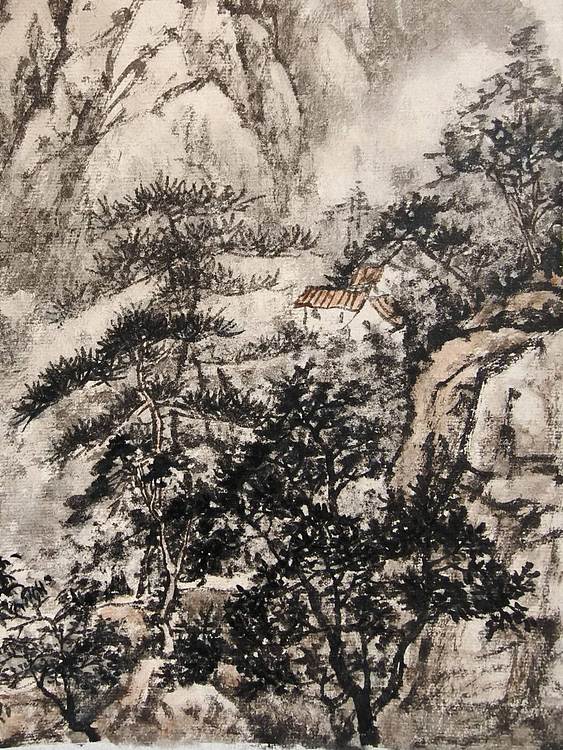 金戈 山居图