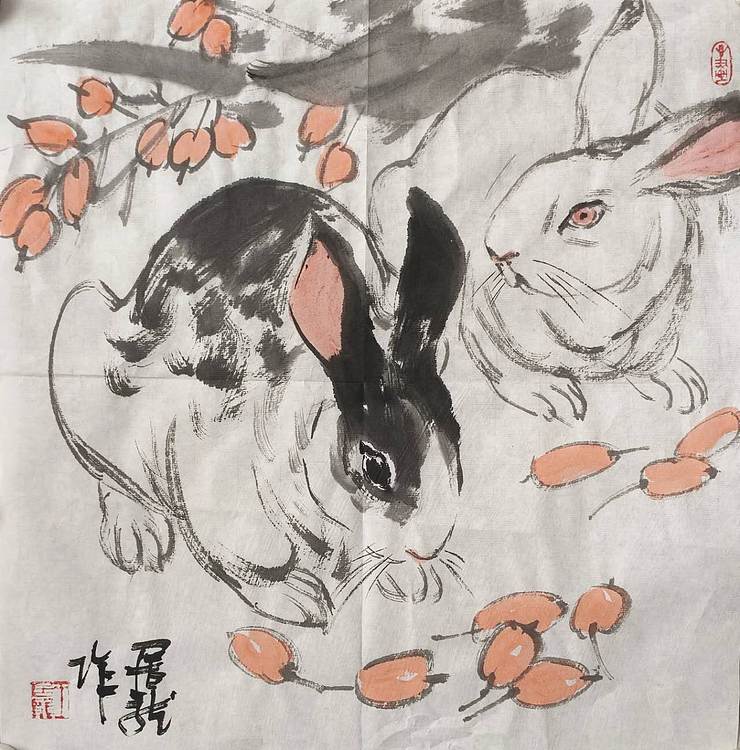 中国美术家协会会员 王居龙 动物