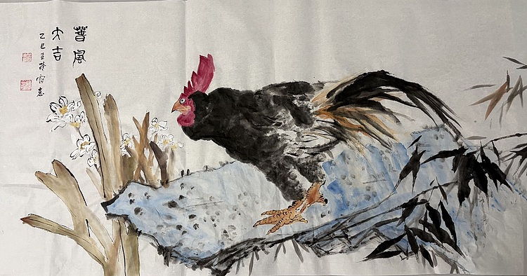 清荷 霍春阳学生  樊华   春风大吉