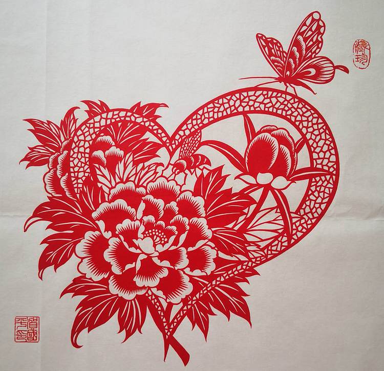 贺国平 纯手工剪纸（蝶恋花）