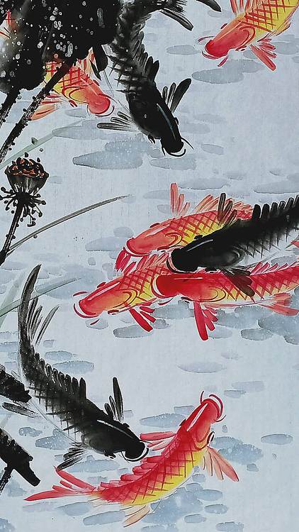 高晓林 （5521）国家一级美术师，江苏省美协会员四尺中堂玄关画