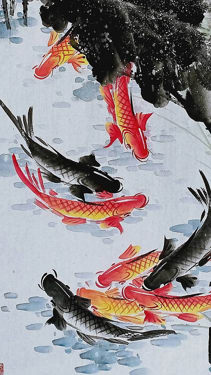 高晓林 （5520）国家一级美术师，江苏省美协会员四尺中堂玄关画