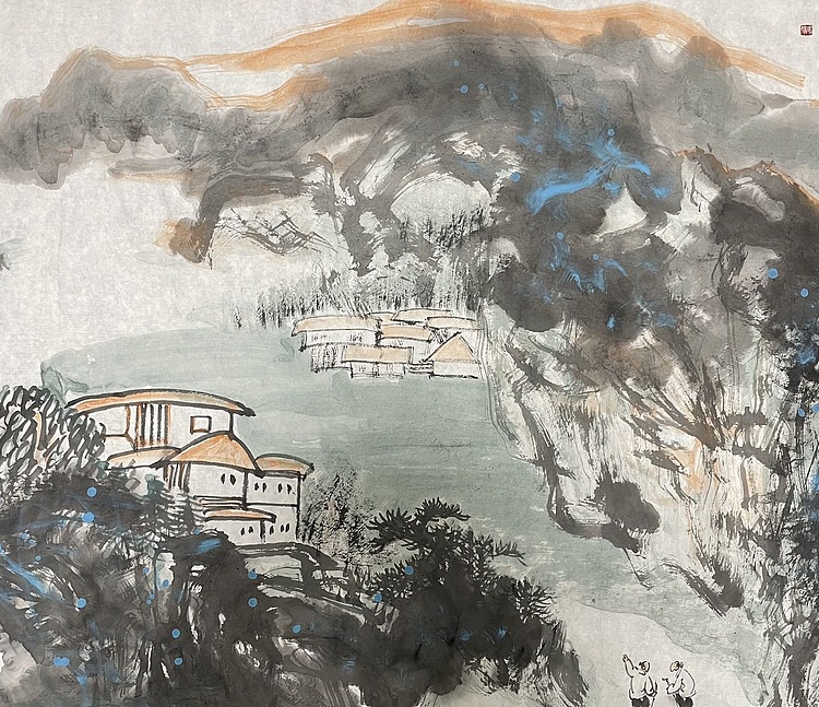 中国书画收藏家协会会员 泓靖 岚山野逸