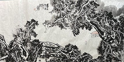 中国书画收藏家协会会员 泓靖 自在清风雅雨间