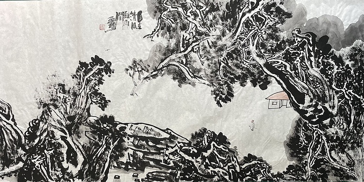 中国书画收藏家协会会员 泓靖 自在清风雅雨间