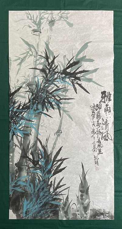 中国书画收藏家协会会员 泓靖 雅雨清风