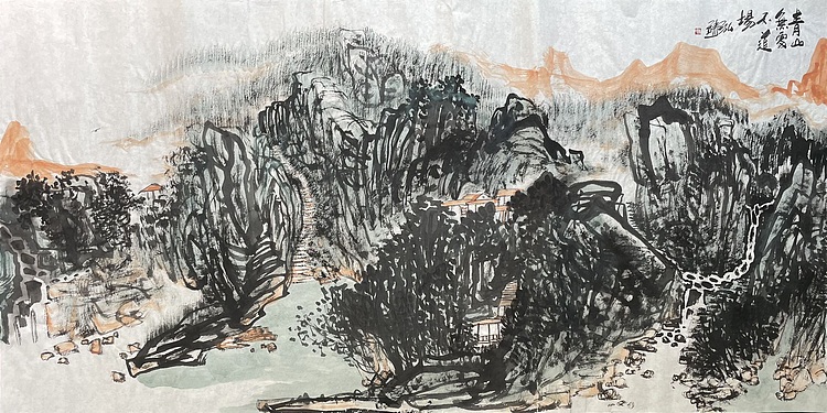 中国书画收藏家协会会员 泓靖 青山道场