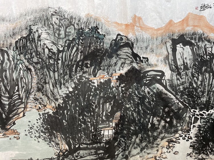 中国书画收藏家协会会员 泓靖 青山道场