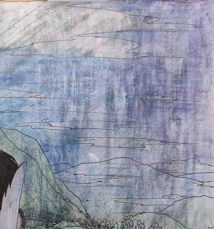 周铤 《持枪放哨中的兽男》