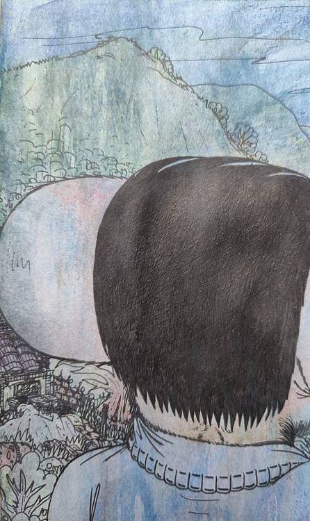 周铤 《持枪放哨中的兽男》