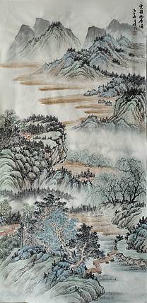 周植筠 云岭幽居图