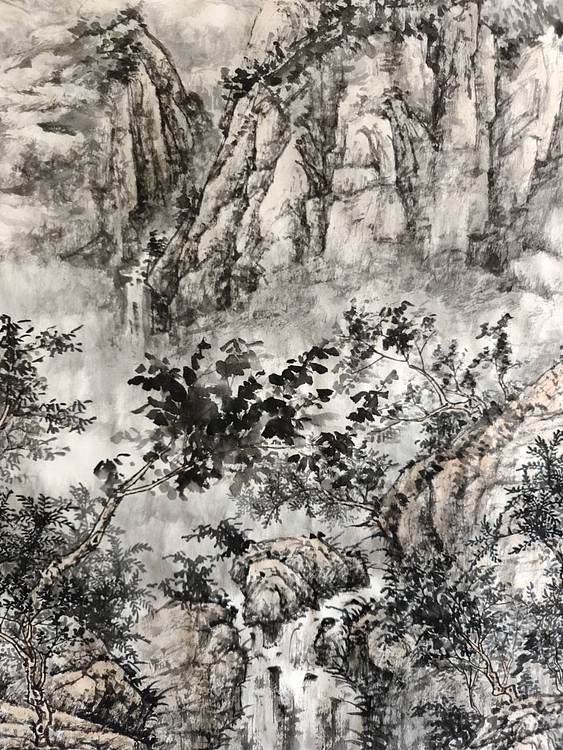 金戈 山水清音图