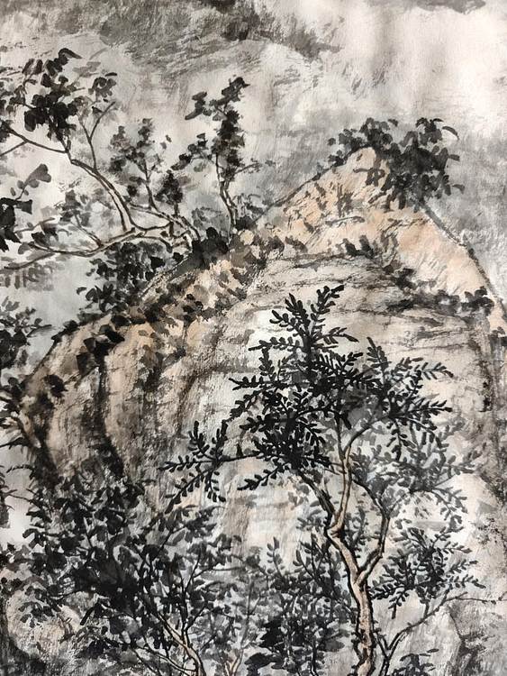 金戈 山水清音图