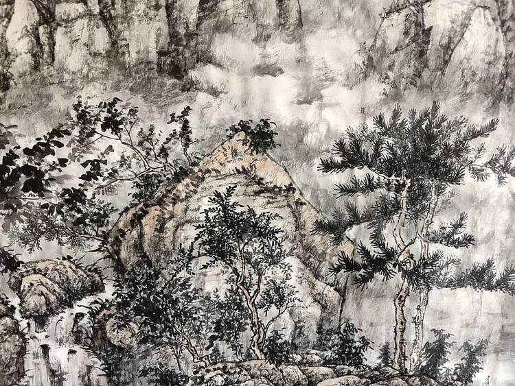 金戈 山水清音图