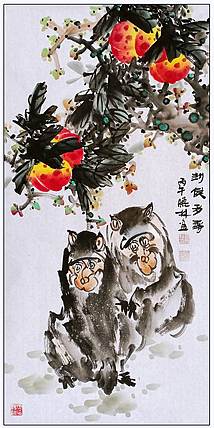 高晓林 （5548）国家一级美术师，江苏省美协会员，中堂玄关画