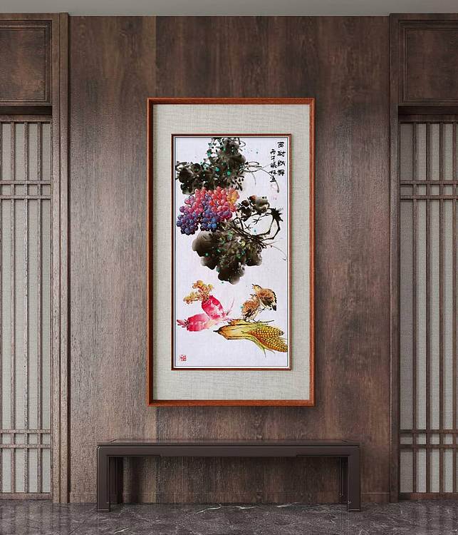 高晓林 (5549)国家一级美术师,江苏省美协会员,中堂玄关画