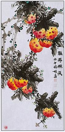 高晓林 （5550）国家一级美术师，江苏省美协会员，中堂玄关画