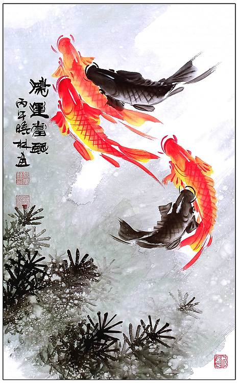 高晓林 :(5545)国家一级美术师,江苏省美协会员,鸿运当头