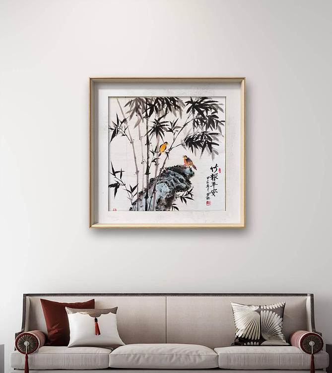 梦绘 《竹报平安》