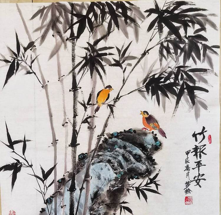 梦绘 《竹报平安》