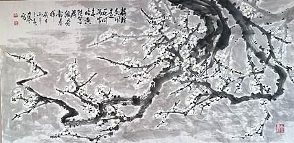 山东省美协会员 闫友会 梅绽香风远